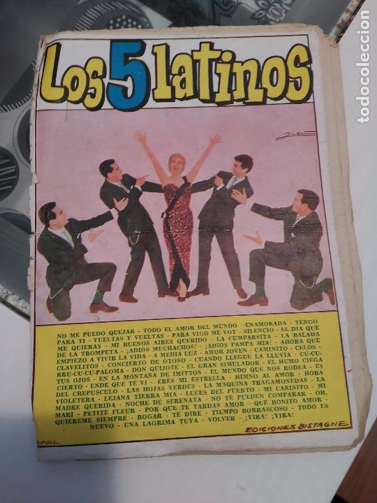 Cat&aacute;logos de M&uacute;sica: cancionero de los 5 Latinos, a&ntilde;os 50 cinco latinos, recordandote