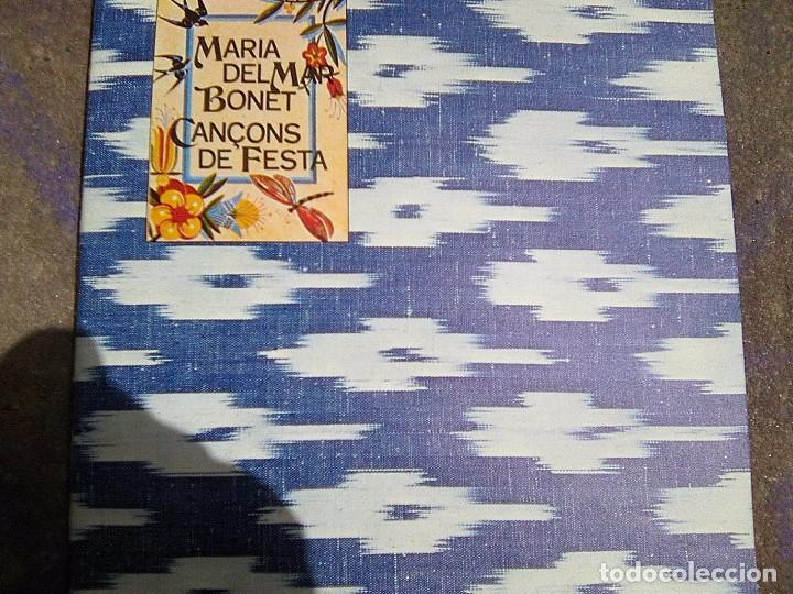 Cat&aacute;logos de M&uacute;sica: Bonet, Mar&iacute;a Del mar - Can&ccedil;ons de festa (1976) - Folleto con Intro al concepto y letras -Ed.Bilingue
