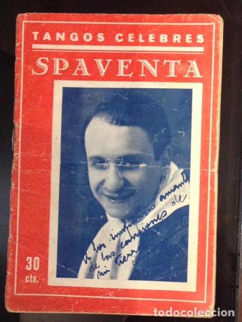 Cat&aacute;logos de M&uacute;sica: CANCIONERO, TANGOS CELEBRES, SPAVENTA 1928