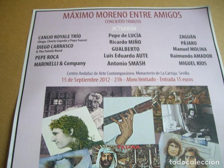Cat&aacute;logos de M&uacute;sica: cartel del historico concierto en sevilla homenaje a maximo moreno