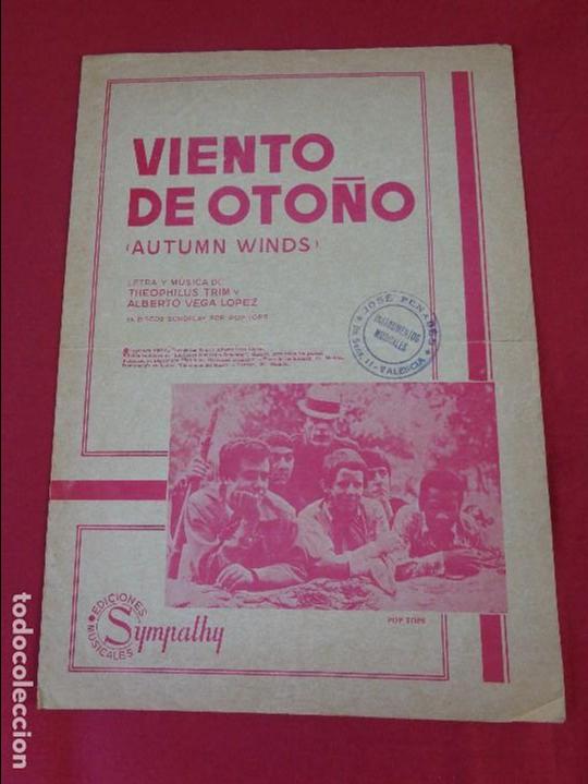 Cat&aacute;logos de M&uacute;sica: POP TOPS : VIENTO DE OTO&Ntilde;O  - CANCIONERO / PARTITURA ORIGINAL - EDICIONES SYMPATHY 1968