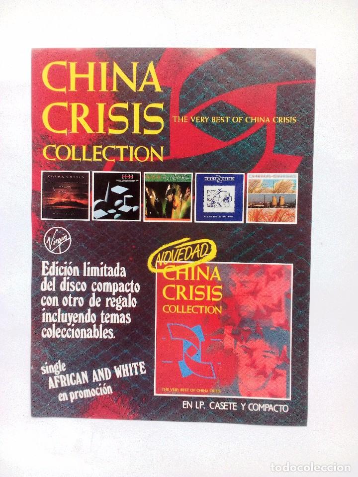 Catalogues de Musique: CHINA CRISIS ANTIGUA HOJA CAT&Aacute;LOGO DEL GRUPO 28X21 CMS-ORIGINAL DOBLE CARA VIRGIN VER FOTOS