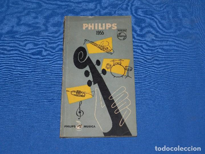 Cat&aacute;logos de M&uacute;sica: CATALOGO  DISCOS - PHILIPS DISCOS 1955 , 124 PAG , SE&Ntilde;ALES DE USO