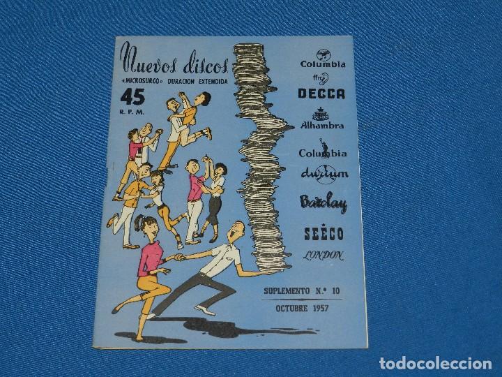 Cat&aacute;logos de M&uacute;sica: CATALOGO  DISCOS - NUEVOS DISCOS OCTUBRE 1957 DECCA COLUMBIA , ETC