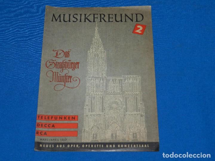 Cat&aacute;logos de M&uacute;sica: CATALOGO  DISCOS - MUSIKFREUND 2 MARZ / APRIL 1957 , SE&Ntilde;ALES DE USO