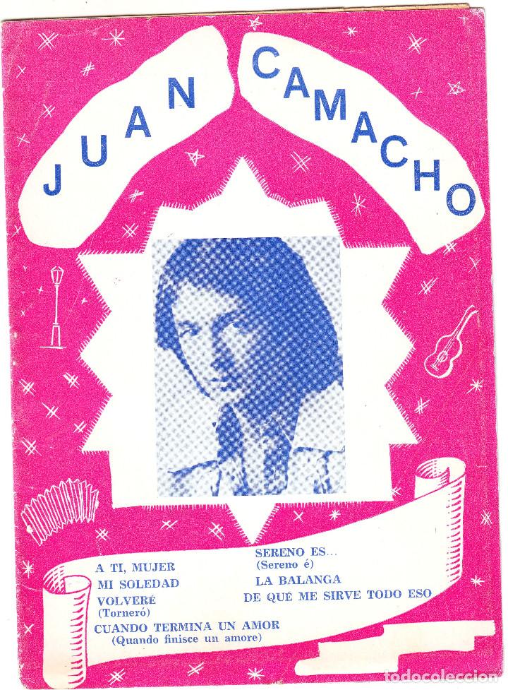 Cat&aacute;logos de M&uacute;sica: CANCIONERO DE JUAN CAMACHO