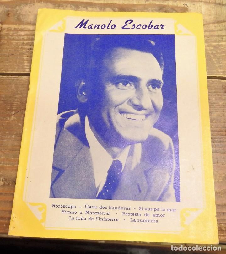 Catalogues de Musique: ANTIGUO CANCIONERO DE MANOLO ESCOBAR-A&Ntilde;O 1973-EDICIONES MARAZUL