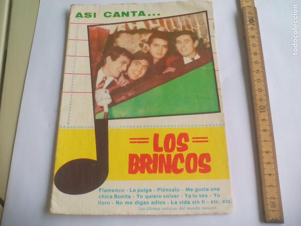 Catalogues de Musique: Revista. Asi Canta... Los Brincos.. Letras. Editorial alas. Cancionero 1965