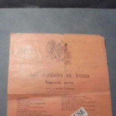 Catálogos de Música: ANTIGUO CANCINERO - LAS VERDADES EN BROMA +LAS MOCITAS DE GAVÁ + LAS CHICAS DE PRAT DE LLOBREGAT . Lote 97763479