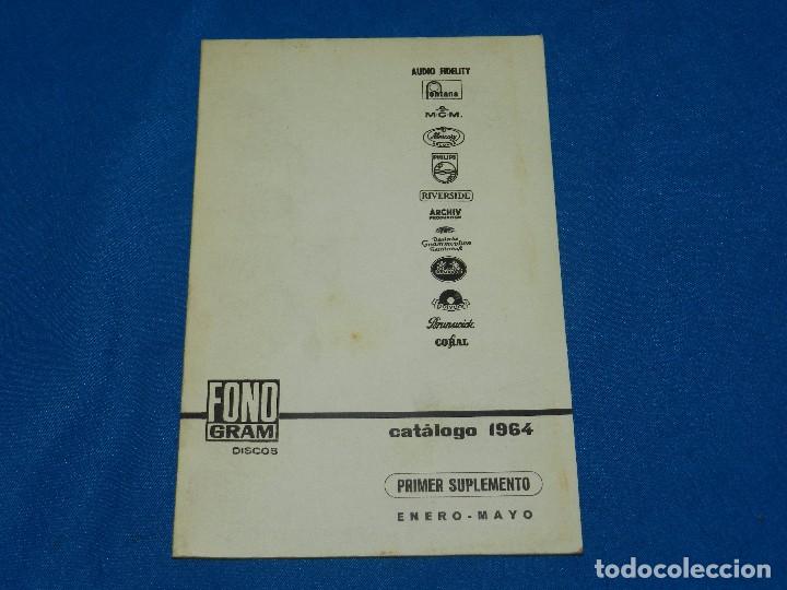 Catalogues de Musique: CATALOGO 1964 FONO GRAM DISCOS AUDIO FIDELITY PHILIPS POLYDOR , 43 PAG, POCAS SE&Ntilde;ALES DE USO