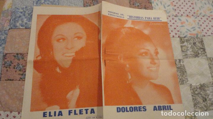 Catalogues de Musique: HISTORIAS PARA REIR.CANCIONERO.DOLORES ABRIL.ELIA FLETA. 1969