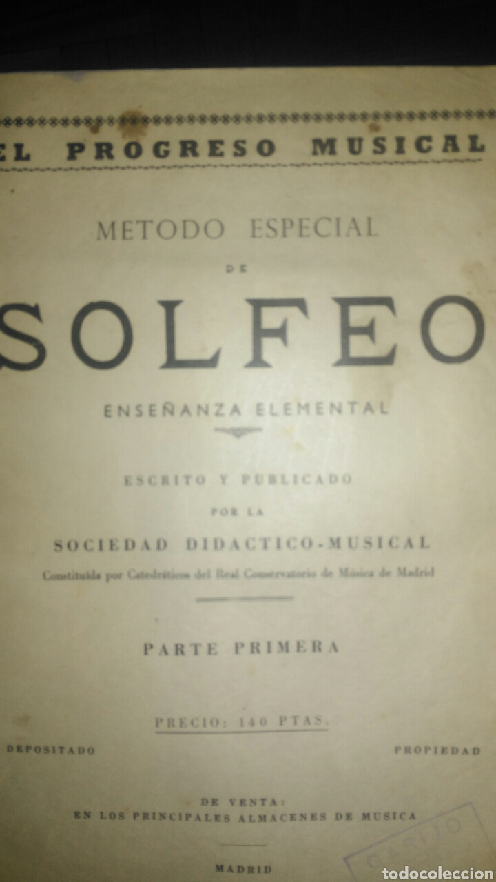 Catalogues de Musique: M&Eacute;TODO ESPECIAL DE SOLFEO. ENSE&Ntilde;ANZA ELEMENTAL. SOCIEDAD DID&Aacute;CTICA MUSICAL. 1959. R&Uacute;STICA. P&Aacute;GINAS 7