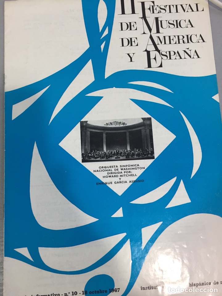 Cat&aacute;logos de M&uacute;sica: Bolet&iacute;n n&uacute;mero 10 Festival m&uacute;sica espa&ntilde;ola y americana. 1967