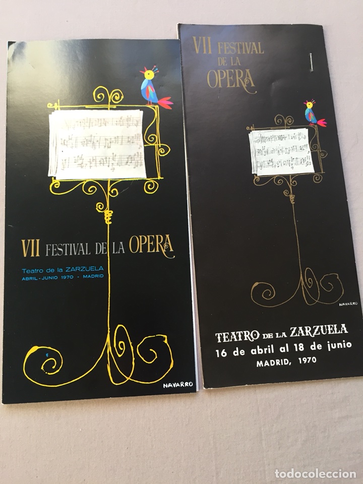 Catalogues de Musique: Folleto Festival de &oacute;pera de Madrid dec1970 y carpetilla de entradas