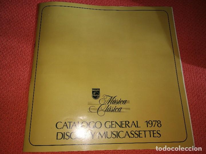 Catalogues de Musique: CATALOGO GENERAL DE 1978 DE DISCOS Y MUSICASSETTES PHILIPS M&Uacute;SICA CL&Aacute;SICA