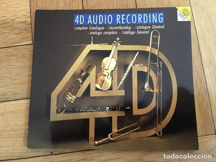 Catalogues de Musique: CATALOGO MUSICAL 4D AUDIO RECORDING MUSICA CLASICA