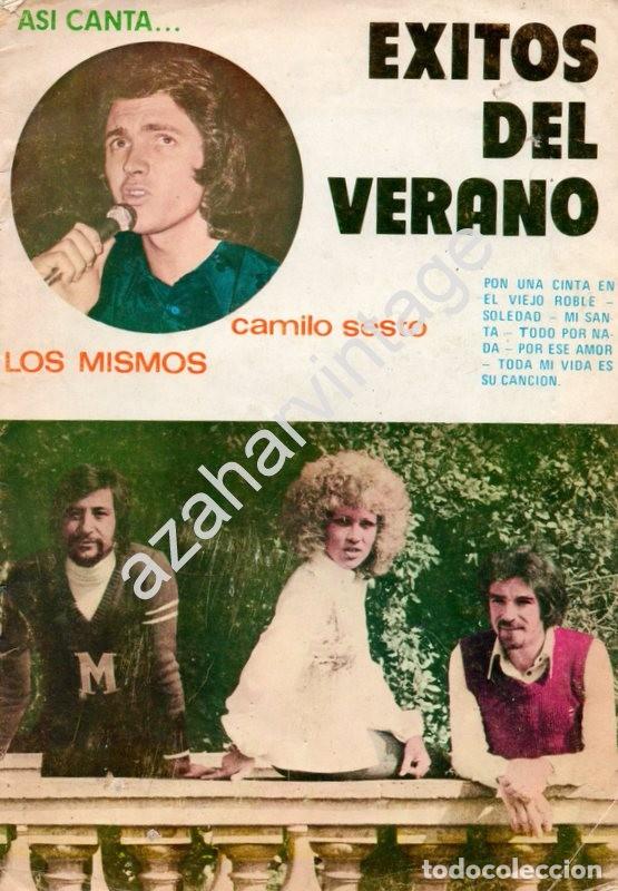 Cat&aacute;logos de M&uacute;sica: EXITOS DEL VERANO / LOS MISMOS / CAMILO SESTO - CANCIONERO