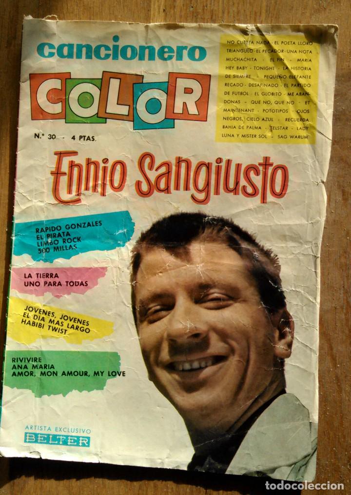 Cat&aacute;logos de M&uacute;sica: CANCIONERO COLOR - ENNIO SANGIUSTO