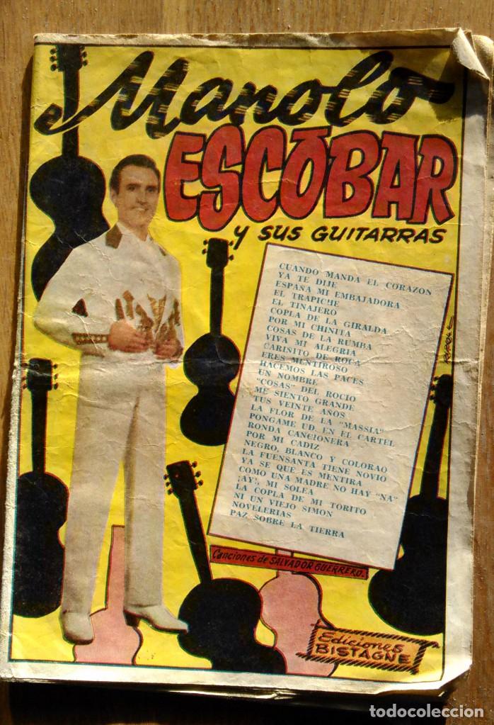Cat&aacute;logos de M&uacute;sica: MANOLO ESCOBAR - CANCIONERO