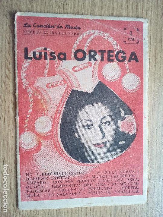 Cat&aacute;logos de m&uacute;sica: Luisa Ortega. Cancionero - Foto 1