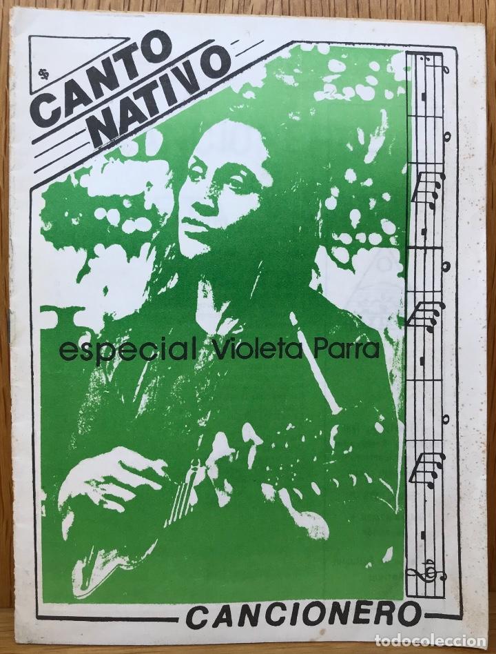 Cat&aacute;logos de M&uacute;sica: Cancionero especial Violeta Parra - Canto Nativo - Editorial Antiyal (Chile)