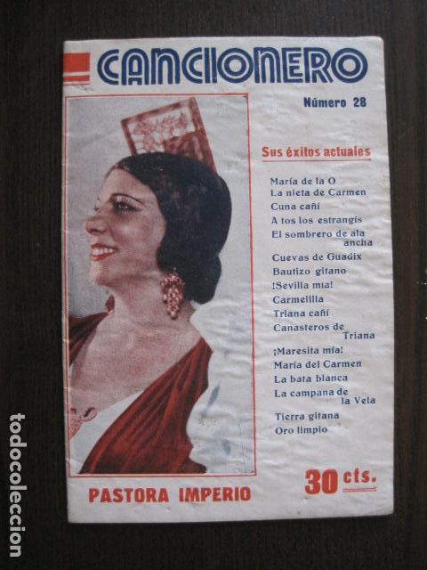 Catalogues de Musique: PASTORA IMPERIO - CANCIONERO - A&Ntilde;OS 30  -VER FOTOS-(V-13.426)