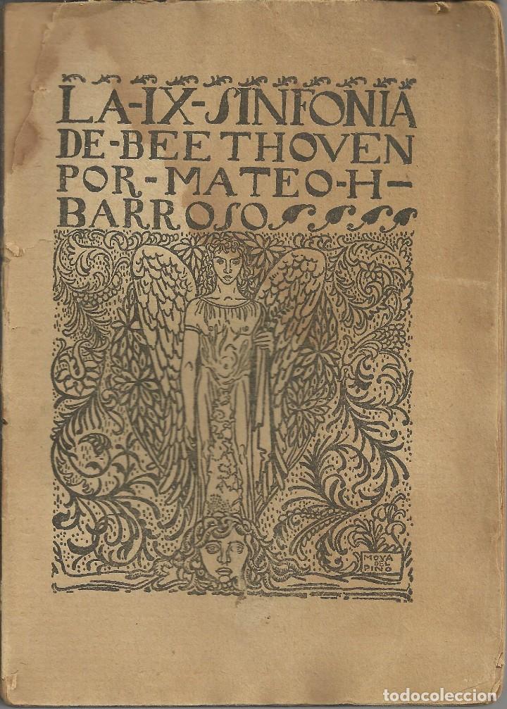 Cat&aacute;logos de M&uacute;sica: La IX sinfonia de Beethoven, por Mateo Barroso.Madrid 1912, primera edici&oacute;n