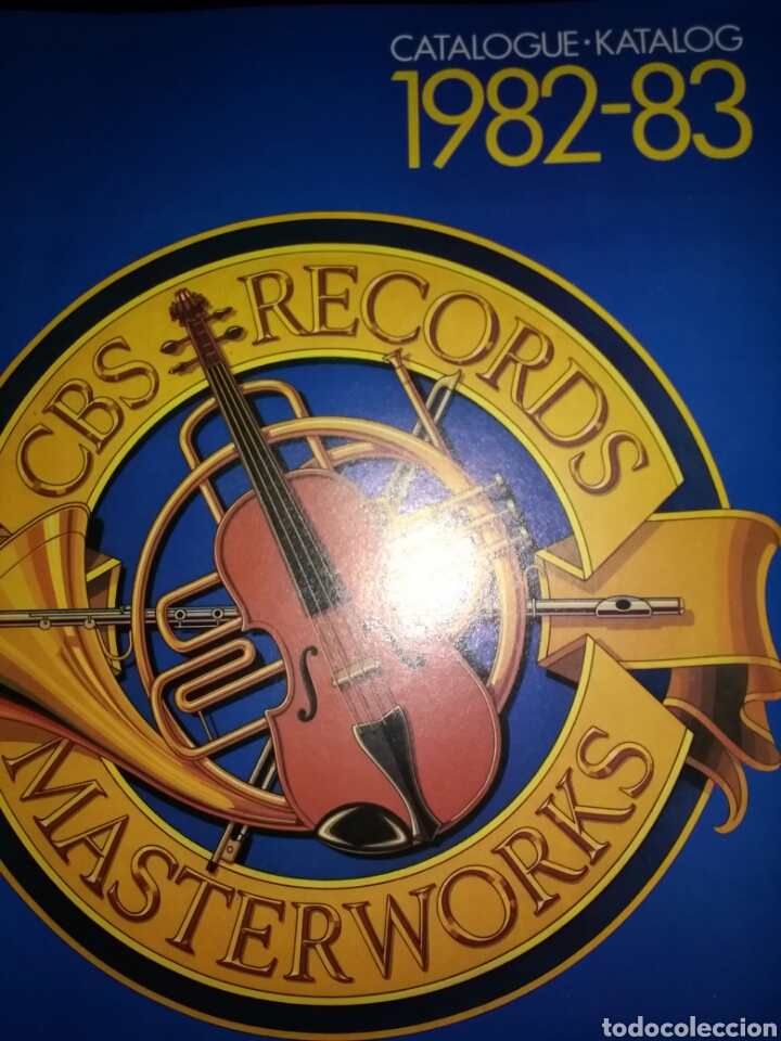 Catalogues de Musique: CBS RECORDS MASTERWORKS. CATALOGUE. KATALOG 1982-1983. P&Aacute;GINAS 20. PESO 95 GR. Cat&aacute;logo.