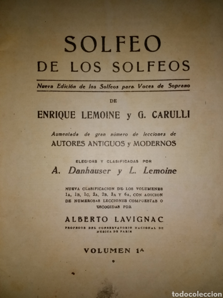Cat&aacute;logos de M&uacute;sica: SOLFEO DE LOS SOLFEOS. VOLUMEN 1A. NUEVA EDICI&Oacute;N DE LOS SOLFEOS PARA VOCES DE SOPRANO DE ENRIQUE LEM