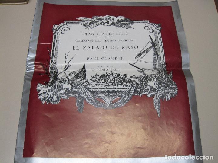Cat&aacute;logos de M&uacute;sica: Gran Teatro del Liceo. El Zapato de Raso, de Paul Claudel. Versi&oacute;n de Antonio Gala.