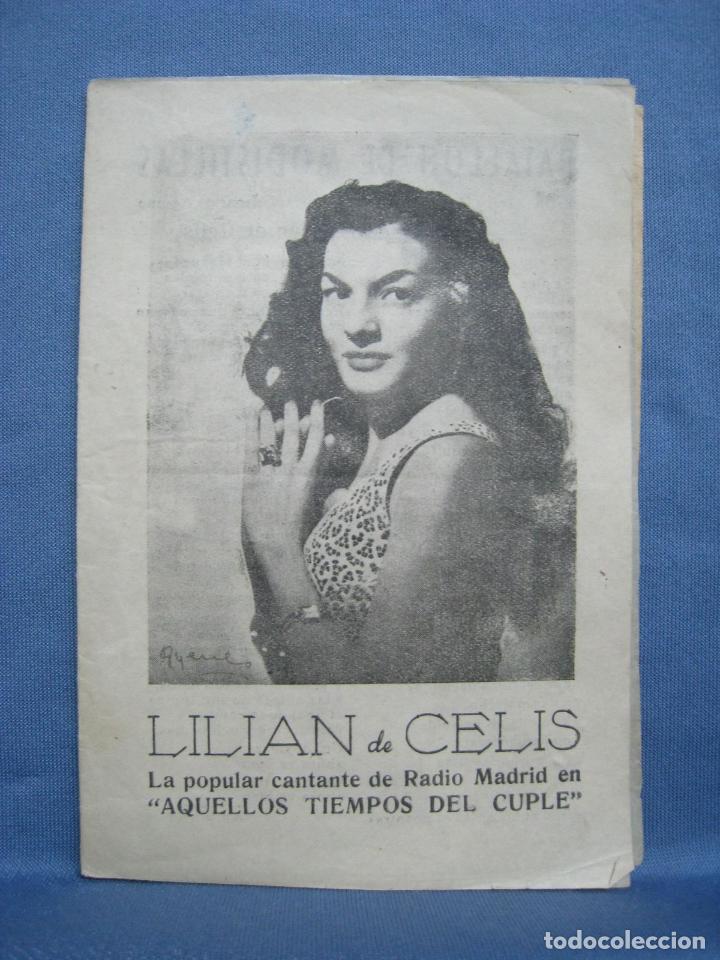 Cat&aacute;logos de M&uacute;sica: LILIAN DE CELIS. CANCIONERO