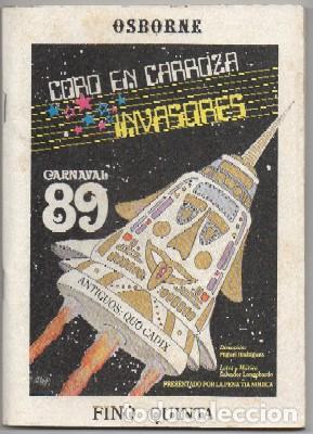 Cat&aacute;logos de M&uacute;sica: CARNAVAL DE CADIZ 1989. CORO INVASORES   A-C-1963