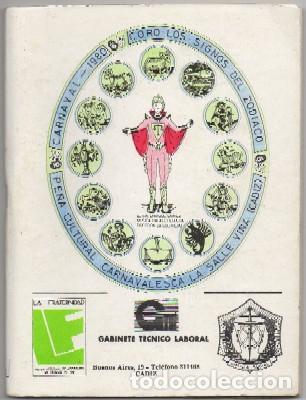 Cat&aacute;logos de M&uacute;sica: CARNAVAL DE CADIZ 1980. CORO LOS SIGNOS DEL ZODIACO A-C-1967 ,2
