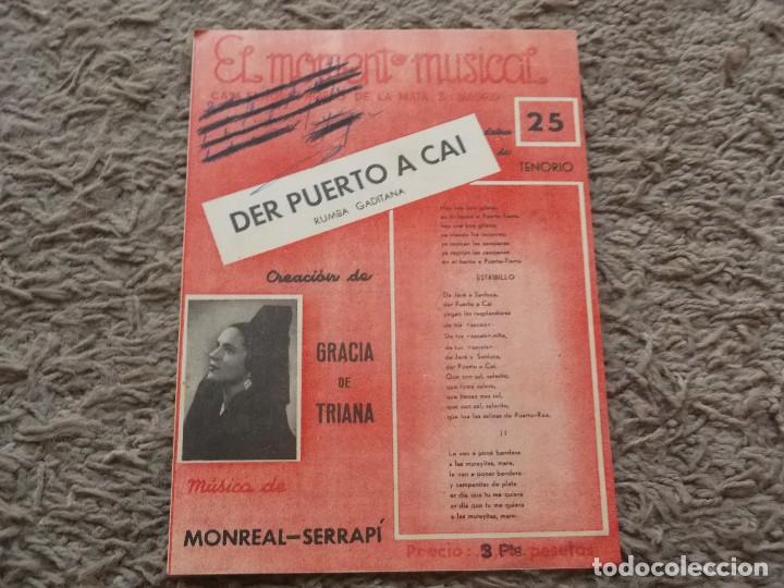 Cat&aacute;logos de M&uacute;sica: PARTITURA DE GRACIA DE TRIANA-DER PUERTO A CAI