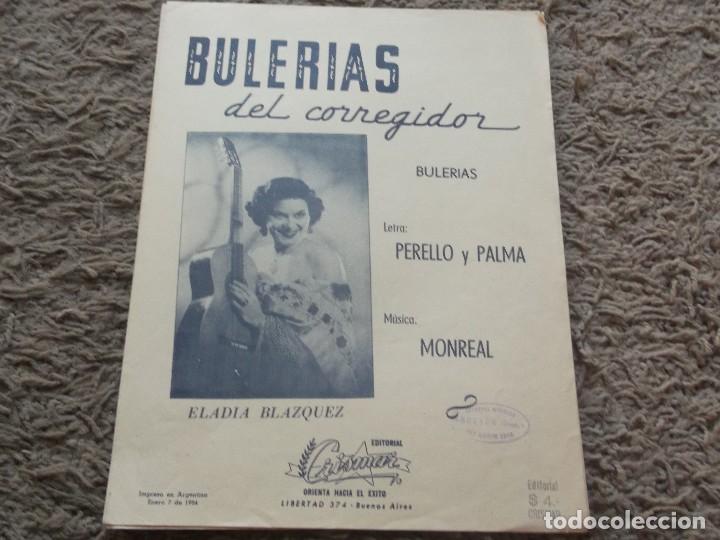 Cat&aacute;logos de M&uacute;sica: PARTITURA DE ELADIA BLAZQUEZ-BULERIAS DEL CORREGIDOR