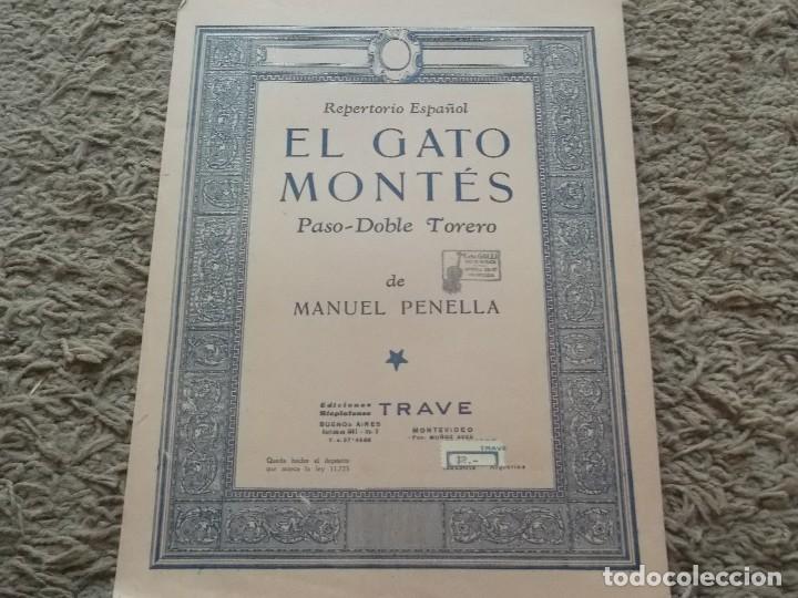 Cat&aacute;logos de M&uacute;sica: PARTITURA DE MANUEL PENELLA-EL GATO MONTES