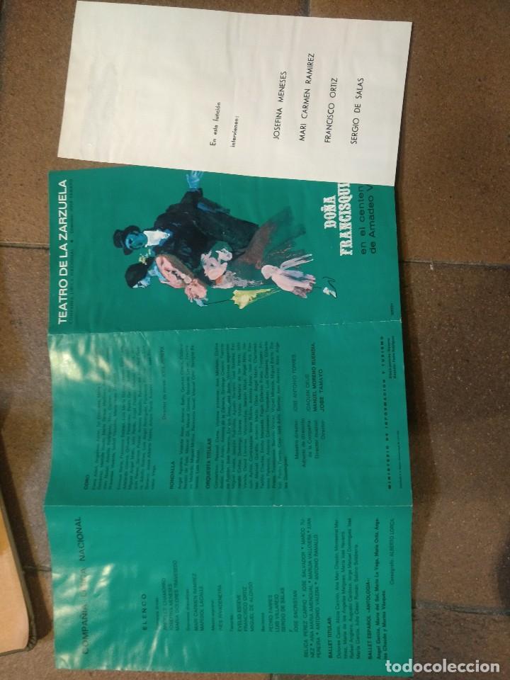 Catalogues de Musique: Teatro de la Zarzuela Do&ntilde;a Francisquita en el centenario de Amadeo Vives. Meneses, Ortiz, Salas, etc