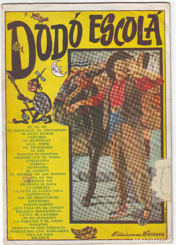 Cat&aacute;logos de M&uacute;sica: CANCIONERO DE DOD&Oacute; ESCOL&Aacute;