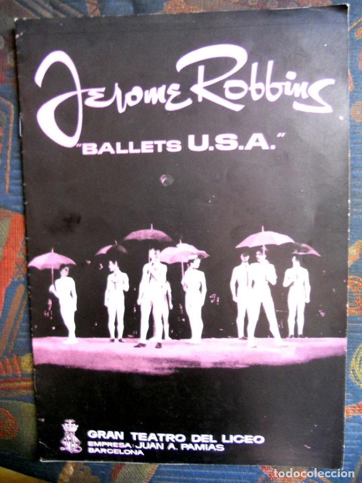 Cat&aacute;logos de M&uacute;sica: JEROME ROBBINS - BALLETS U.S.A. - GRAN TEATRO DEL LICEO 1959