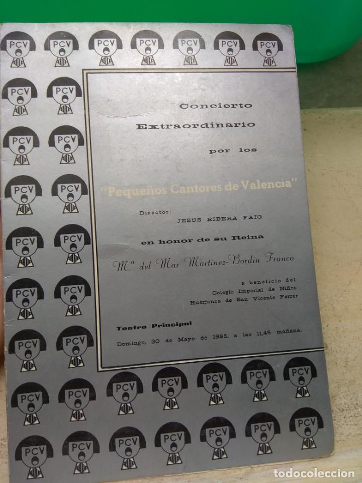 Catalogues de Musique: Programa Concierto Peque&ntilde;os Cantores de Valencia en Honor de Mar&iacute;a del Mar Mart&iacute;nez Bordiu Franco