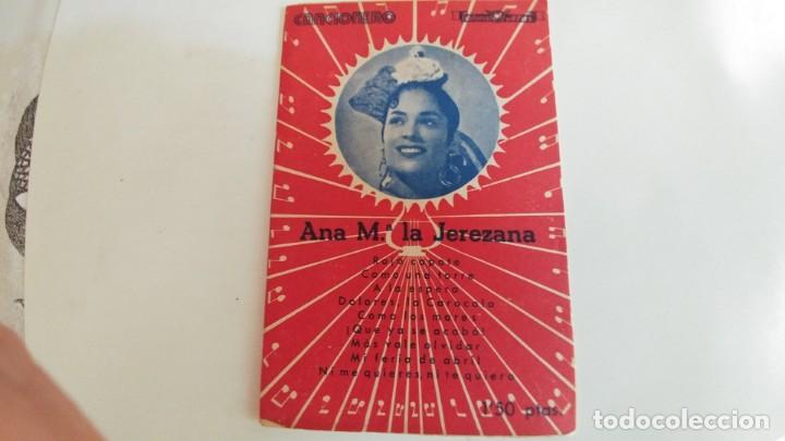 Cat&aacute;logos de M&uacute;sica: CANCIONERO DE ANA M&ordf; LA JEREZANA