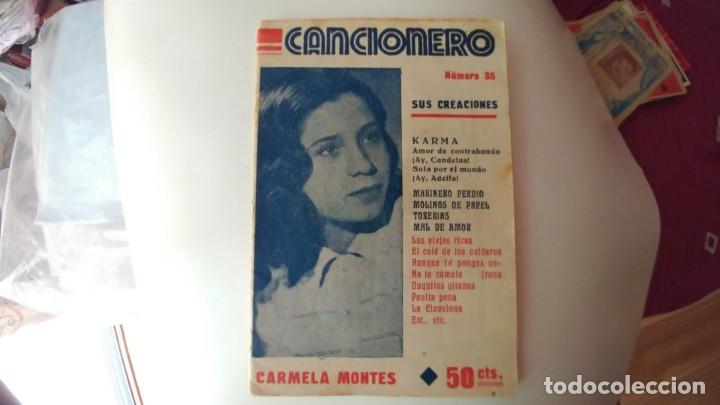 Cat&aacute;logos de M&uacute;sica: CANCIONERO DE CARMELA MONTES