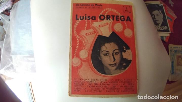 Cat&aacute;logos de m&uacute;sica: CANCIONERO DE LUISA ORTEGA - Foto 1