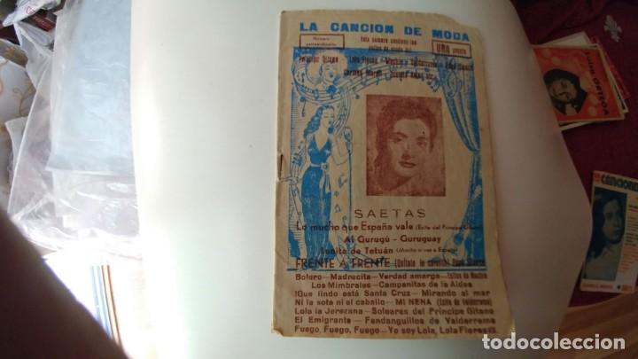 Cat&aacute;logos de M&uacute;sica: CANCIONERO LA CANCION DE MODA