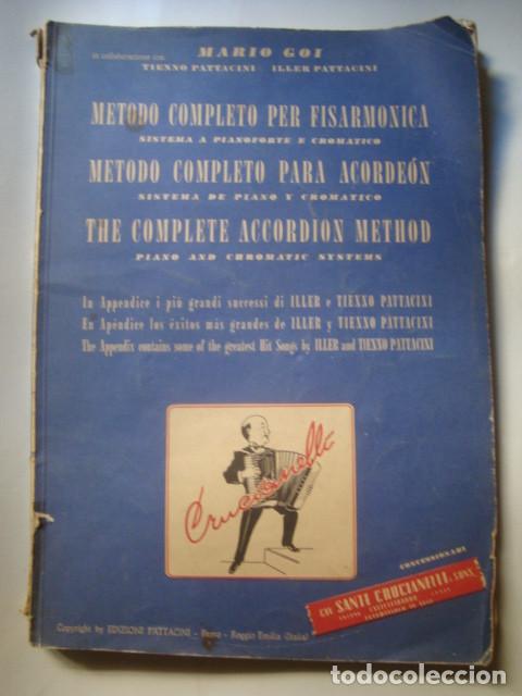 Cat&aacute;logos de M&uacute;sica: MARINO GOI - M&Eacute;TODO COMPLETO PARA ACORDE&Oacute;N / FISARMONICA / ACCORDION (PATTACINI, 1955). CRUCIANELLI