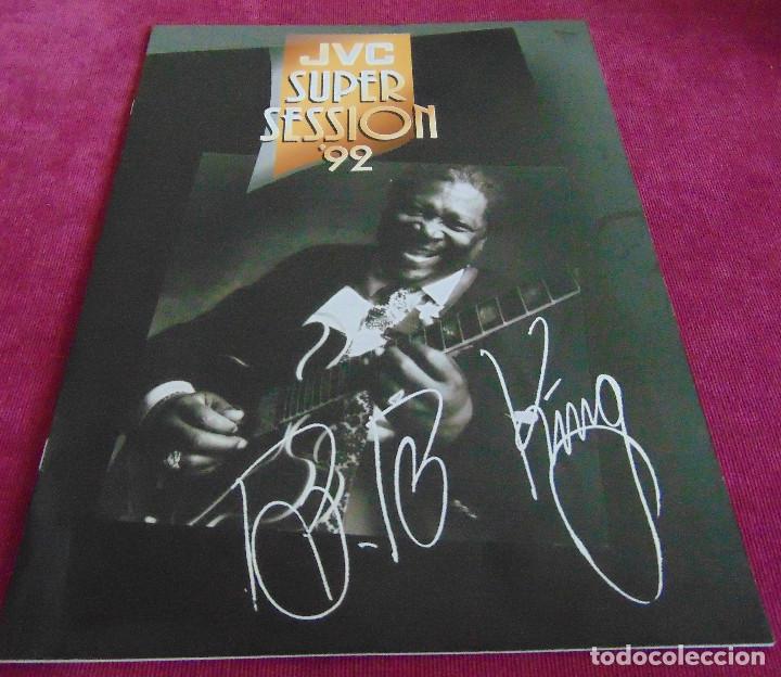 Cat&aacute;logos de m&uacute;sica: ROBERT CRAY / BB KING - JVC SUPER SESSION 92 - LIBRETO PROGRAMA - Foto 1