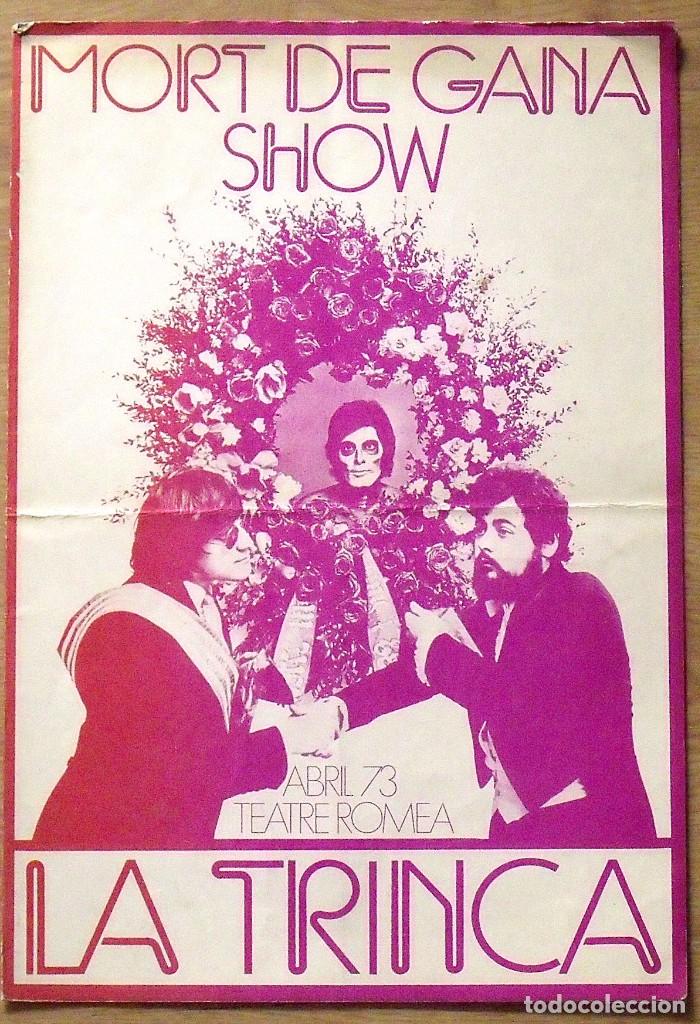 Catalogues de Musique: TR&Iacute;PTICO MORT DE GANA SHOW. LA TRINCA. ABRIL 1973. TEATRE ROMEA. BUEN ESTADO SIGNOS DE LA EDAD.