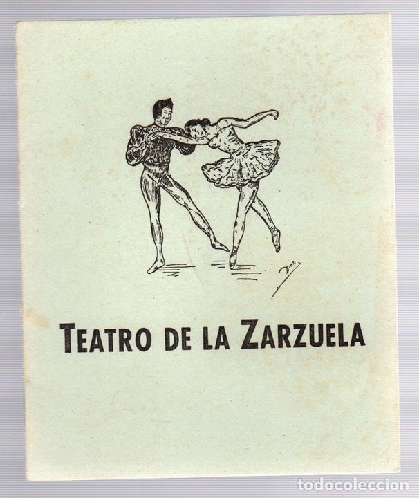 Cat&aacute;logos de M&uacute;sica: PROGRAMA PRESENTACION DE LOS BALLETS DE MONTE CARLO. TEATRO ZARZUELA. A&Ntilde;OS 50