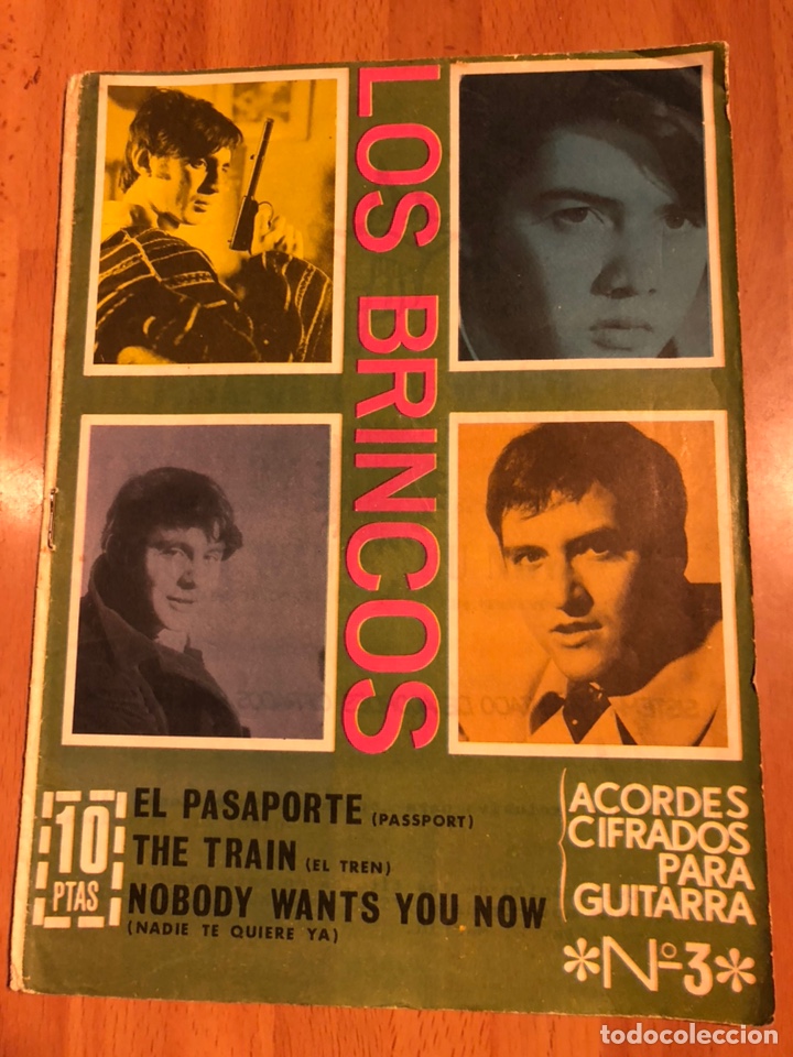 Cat&aacute;logos de M&uacute;sica: Los Brincos.cancionero acordes cifrados para guitarra 3.el pasaporte the train