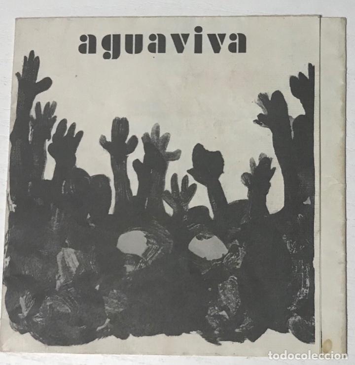 Cat&aacute;logos de M&uacute;sica: Aguaviva en concierto - Programa actuaci&oacute;n en el Teatro de la comedia - A&ntilde;o 1975